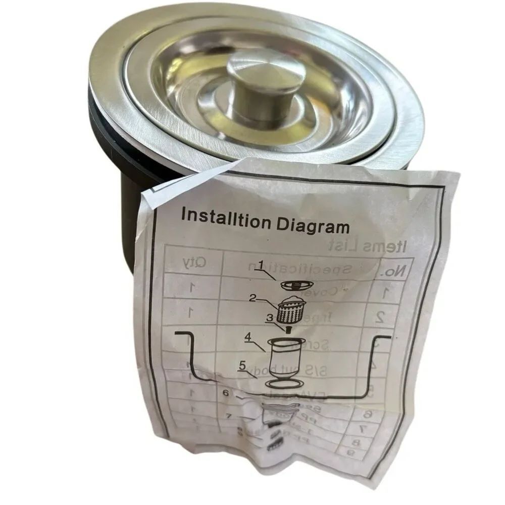 Kraus BST-2 Stainless Steel Basket Strainer *New-Open Box*